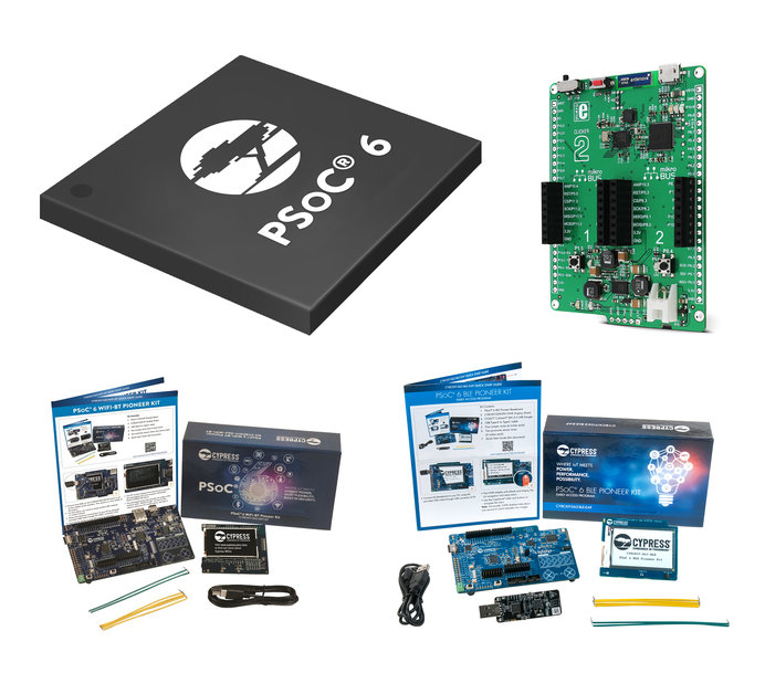 Les microcontrôleurs faible consommation PSoC 6 de Cypress désormais disponibles chez RS Components
